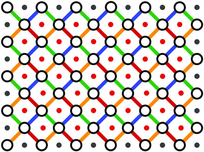 Two-dimensional brickwork architecture implemented by Jesus Azpitarte.